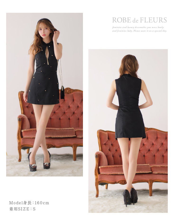 XS-Lサイズあり【ROBE de FLEURS/ローブドフルール】ハイネック