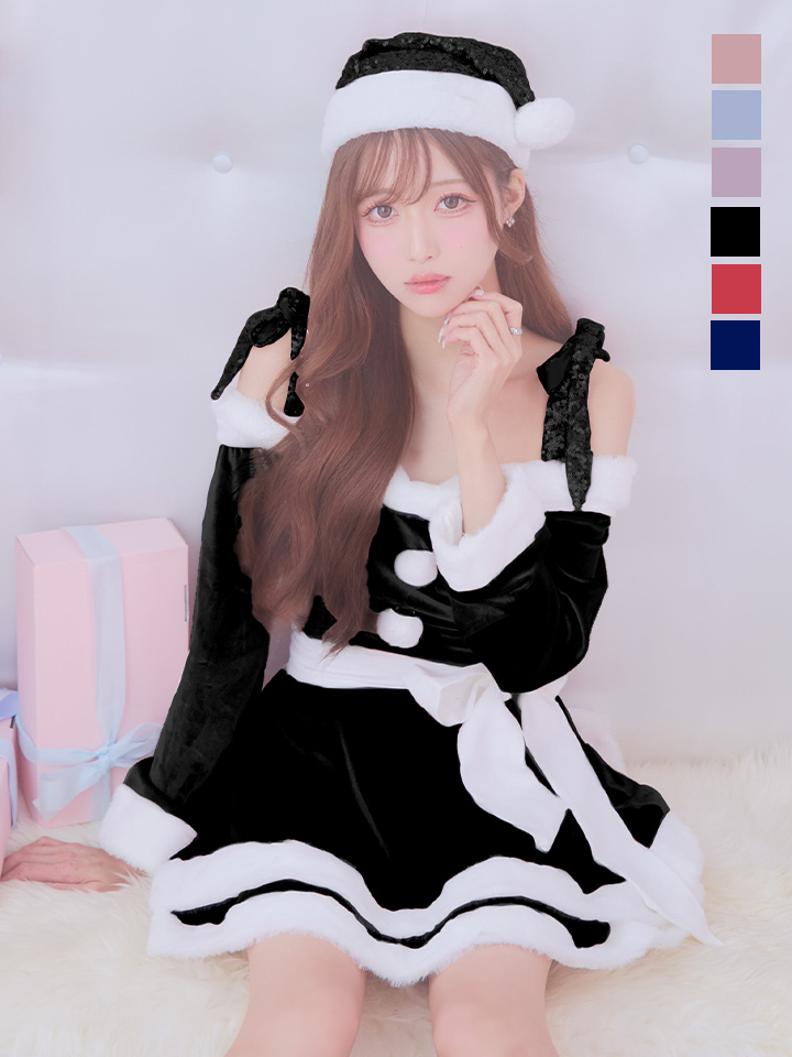 sugar nine サンタコス 4点セット】【XS-XLサイズ/8カラー】グリッター