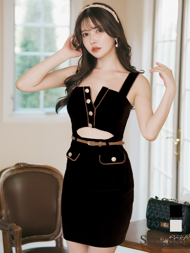 XSサイズあり【Glossy/グロッシー】レザーパイピング/ ウエストカット