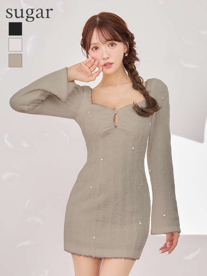 XSサイズあり【ROBE de FLEURS/ローブドフルール】フェザーニット