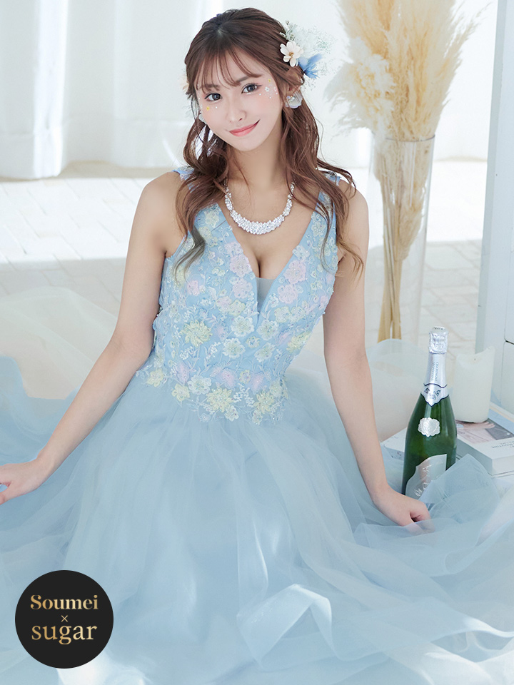 関西コレクション着用】【Lip line/リップライン】フラワー刺繍/ 2段