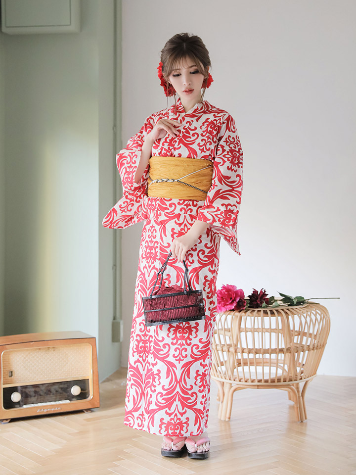 即日発送】【浴衣セール】【浴衣】sugar&Jewelsオリジナルデザイン！紅