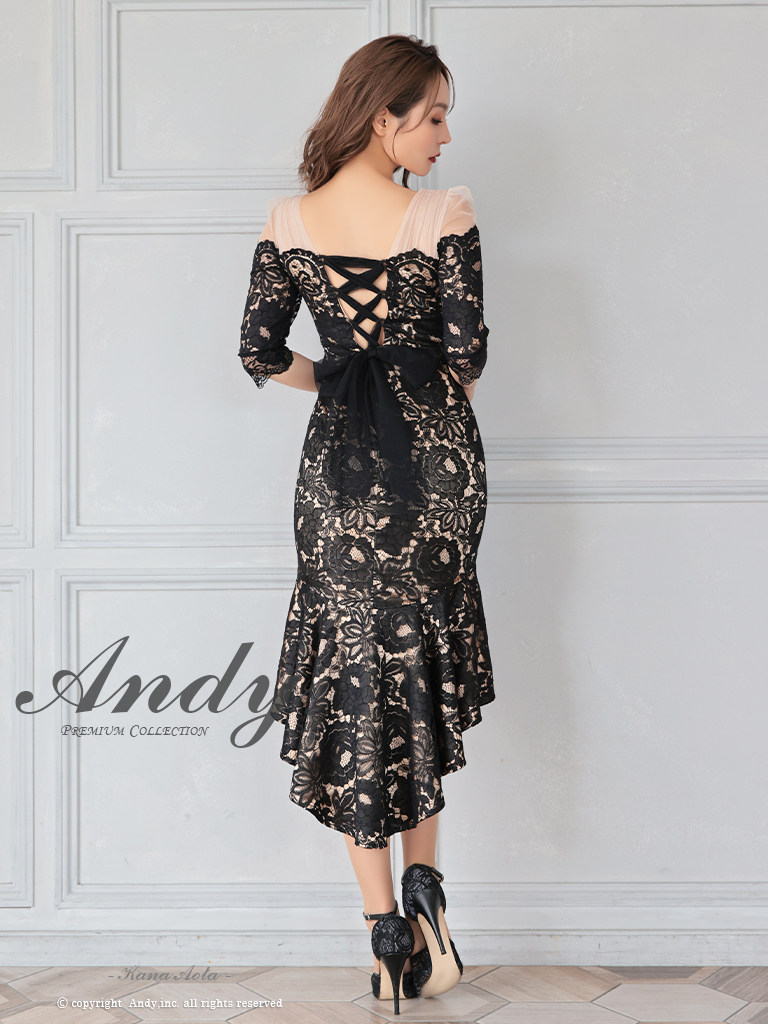 ANDY/アンディ】フラワーレース/ シアー/ 袖あり/ フリル/ フィッシュ