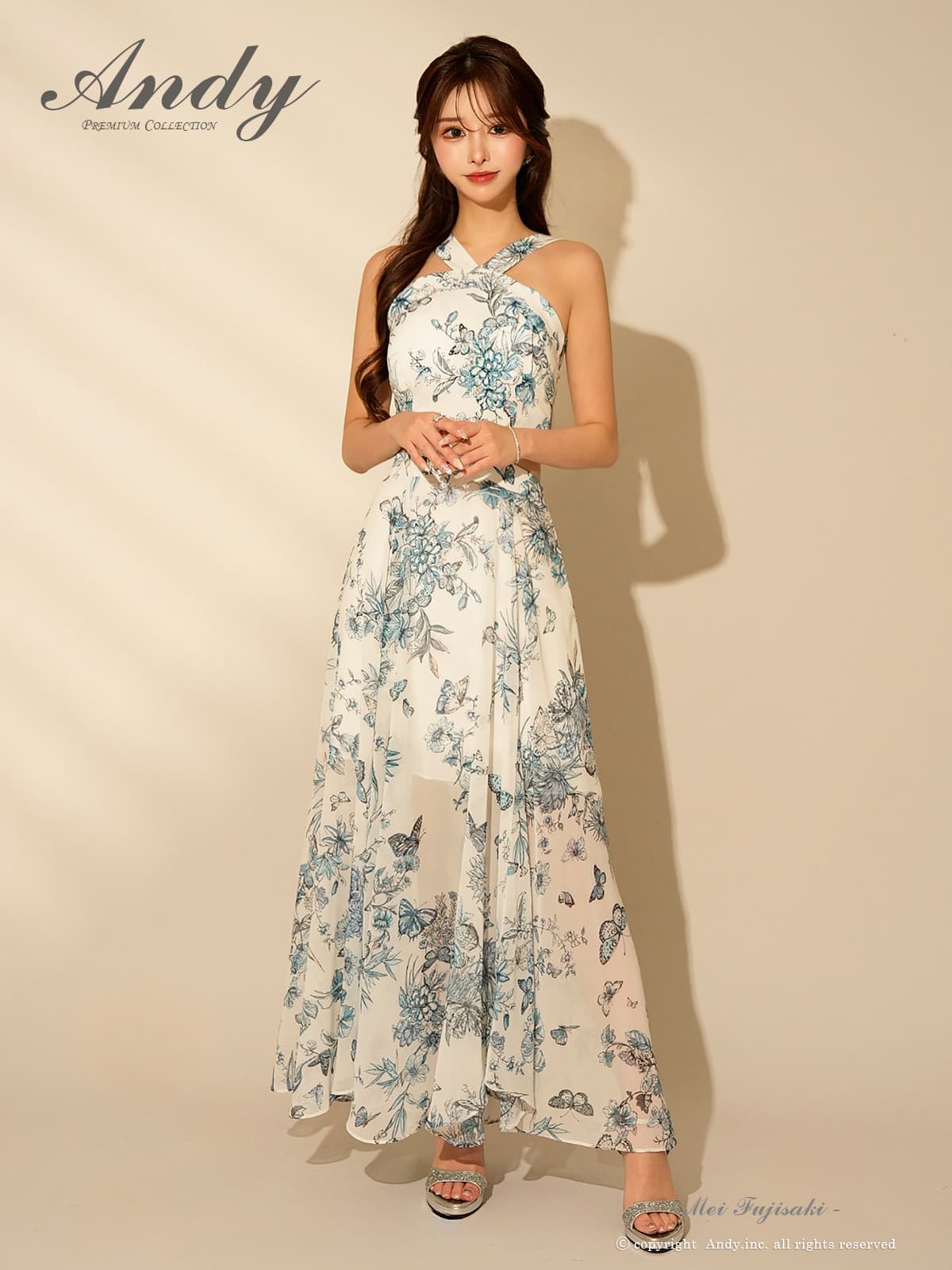 XSサイズあり【ANDY/アンディ】フラワープリント/ ウエストカット