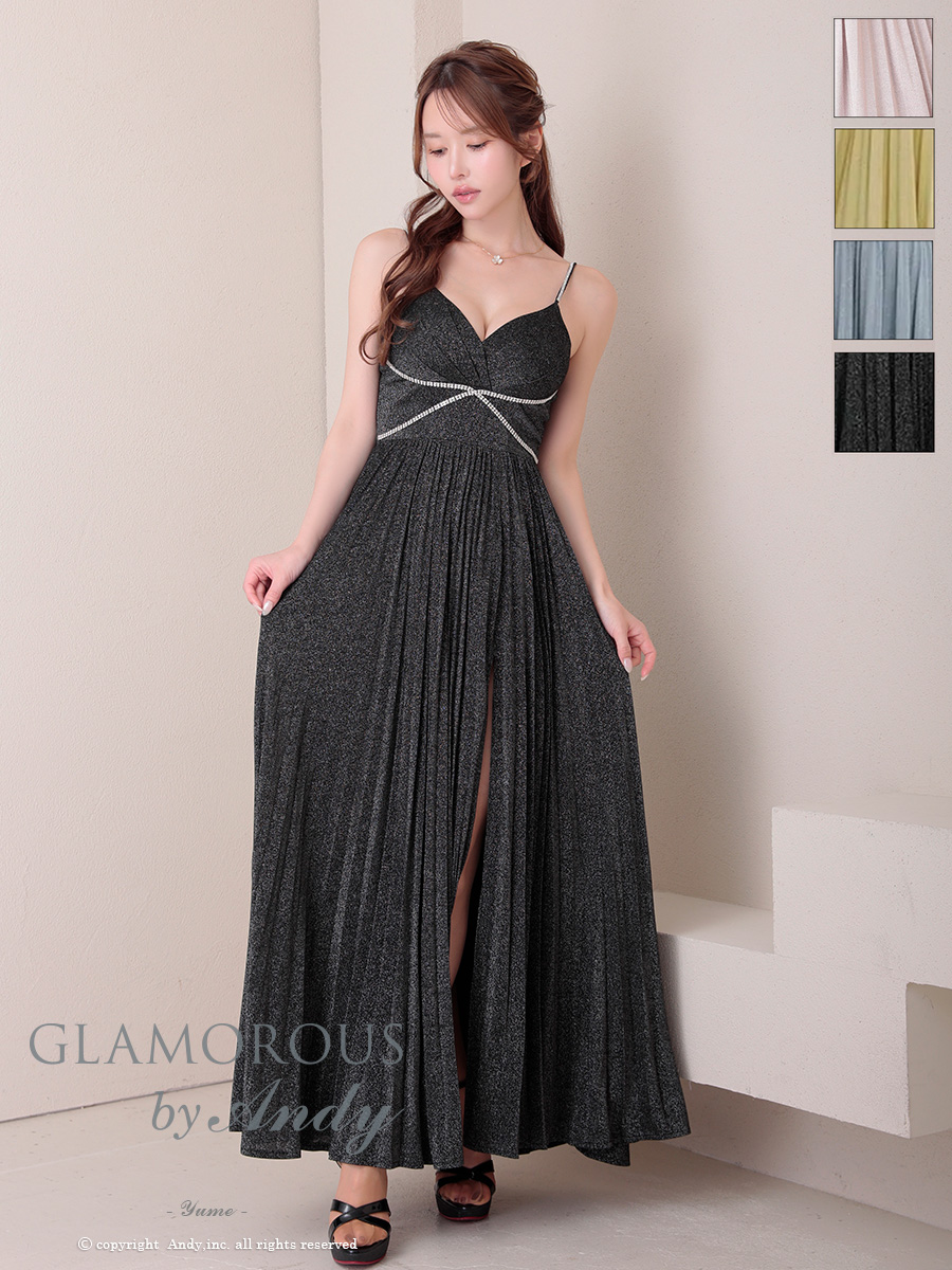 Andy GLAMOROUS/アンディグラマラス】ビジュー/ ラメ/ プリーツ