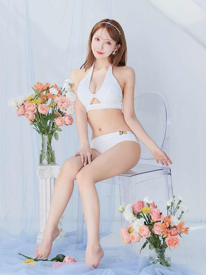 即日発送】【ビキニ】【水着】クロスホルターネックビキニ 2点セット