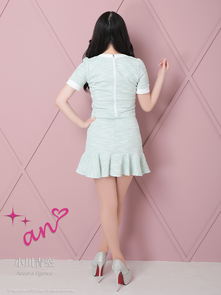 XSサイズあり【an/アン】ストレッチ/ ツイード/ パイピング/ バイ