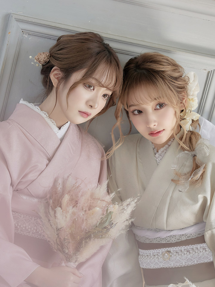 即日発送】【浴衣】ピンク無地浴衣 【浴衣3点セット 浴衣/帯/下駄