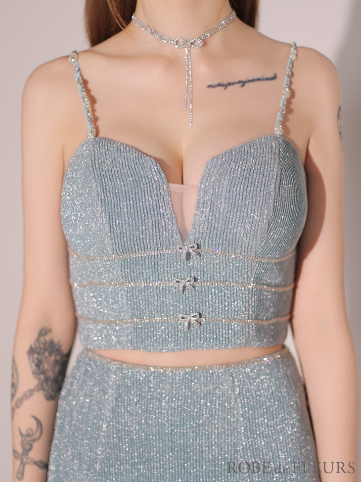 XSサイズあり【ROBE de FLEURS/ローブドフルール】スパークル