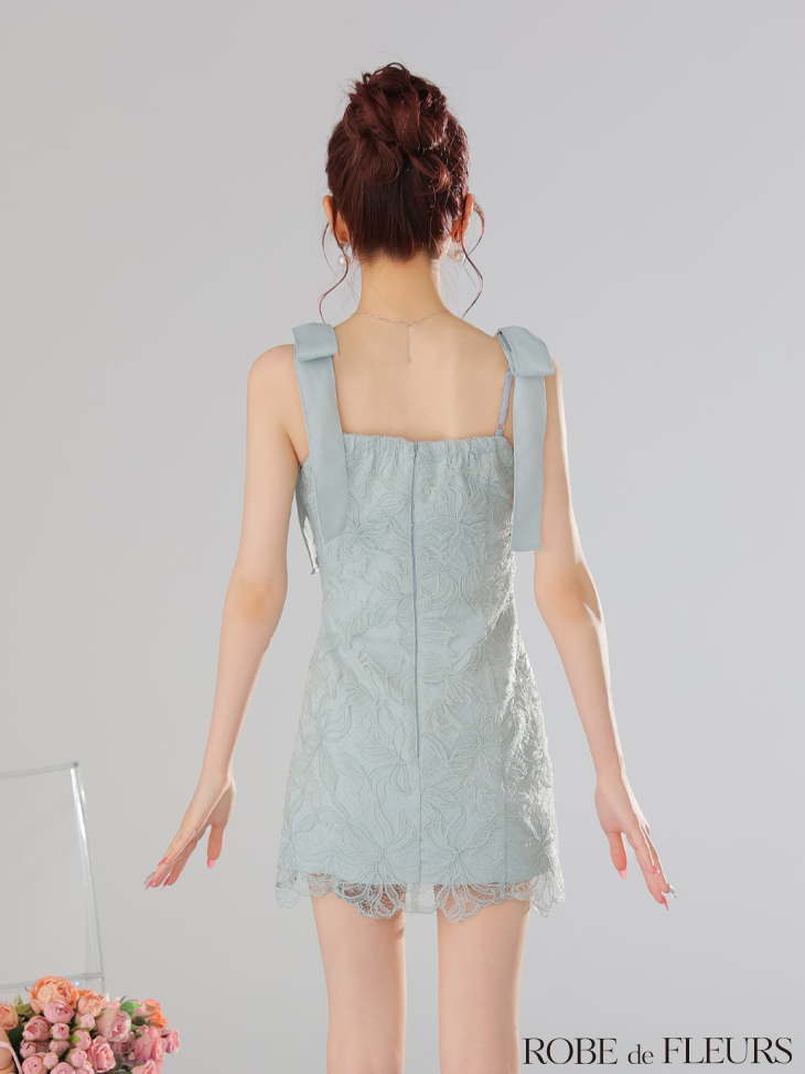 XSサイズあり【ROBE de FLEURS/ローブドフルール】ショルダーリボン