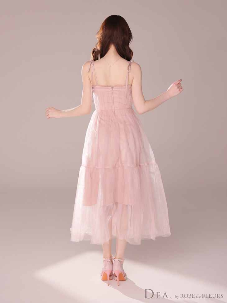 XS-Lサイズあり【DEA./ディア】ショルダーリボン/ フレア/ チュール