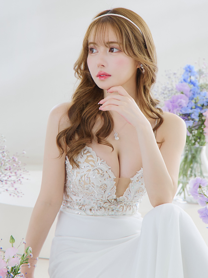 ANGEL R/エンジェルアール】アッパーフラワーレース/ ビジュー/ バスト