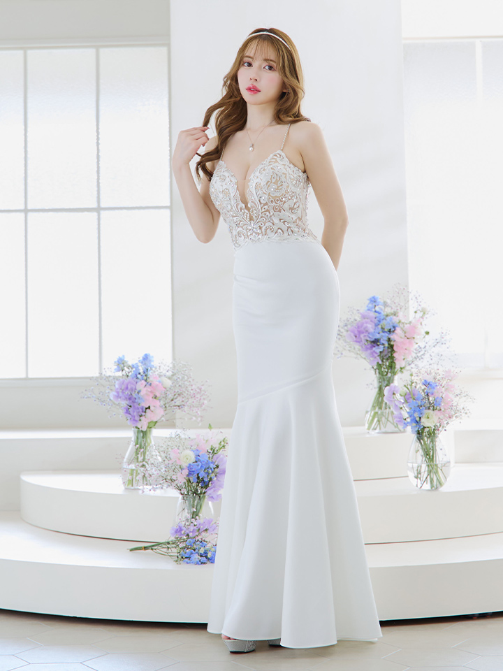 ANGEL R/エンジェルアール】アッパーフラワーレース/ ビジュー/ バスト