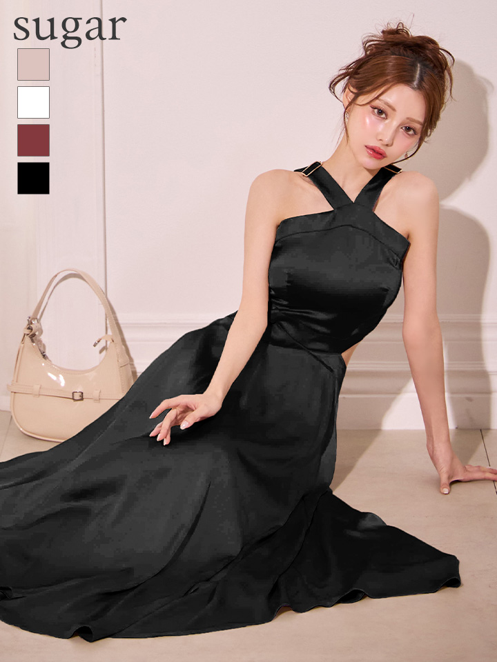 ロングドレス：ブラック(黒)｜キャバドレス・ミニドレス通販はsugar