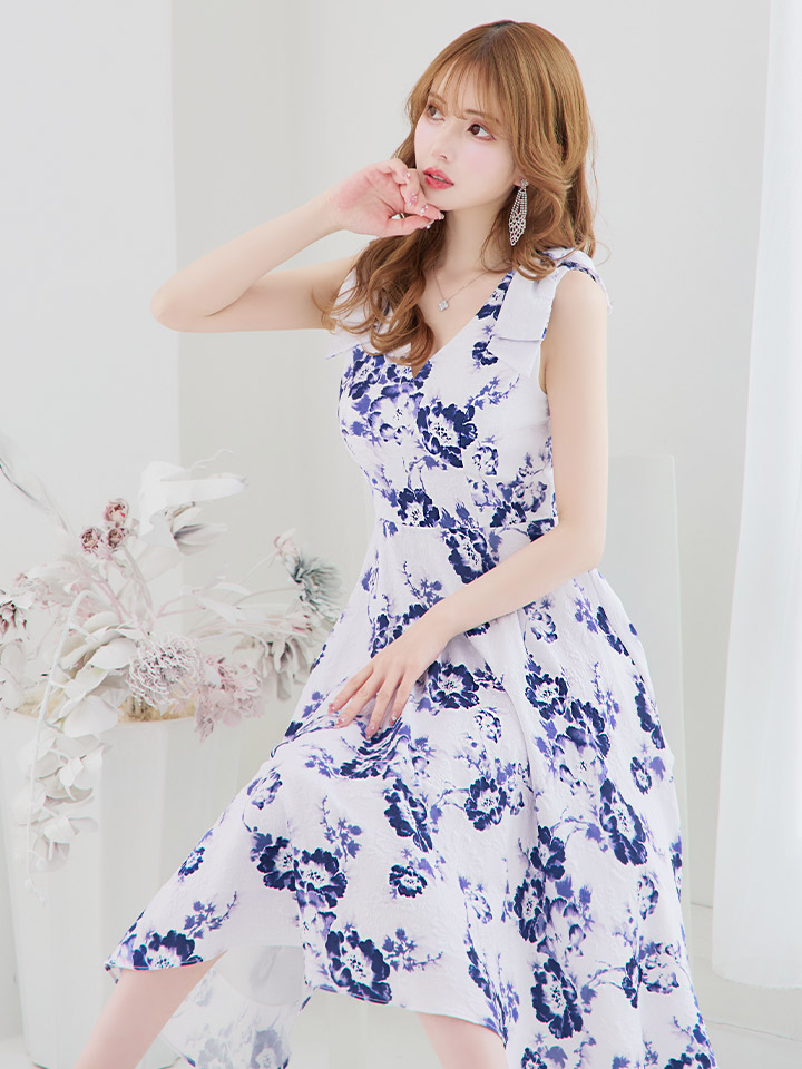 XS-Lサイズあり 【GINZA COUTURE/銀座クチュール】フラワープリント