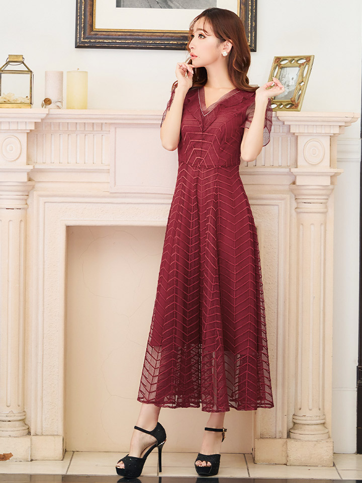 XS-Lサイズあり 【GINZA COUTURE/銀座クチュール】シースルー/ ワン