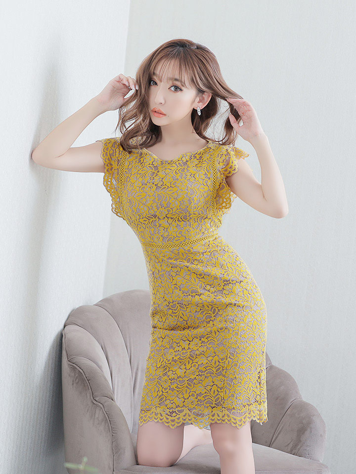 GINZA COUTURE/銀座クチュール】総レース/ ノースリーブ/ ミディアム丈