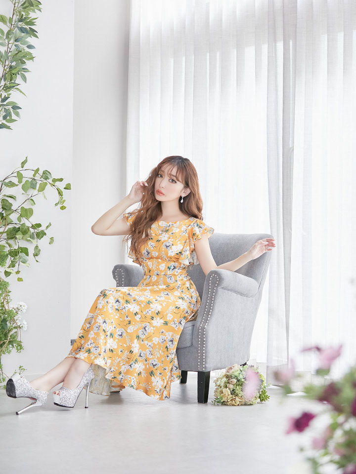 XS-Lサイズあり 【GINZA COUTURE/銀座クチュール】フラワープリント