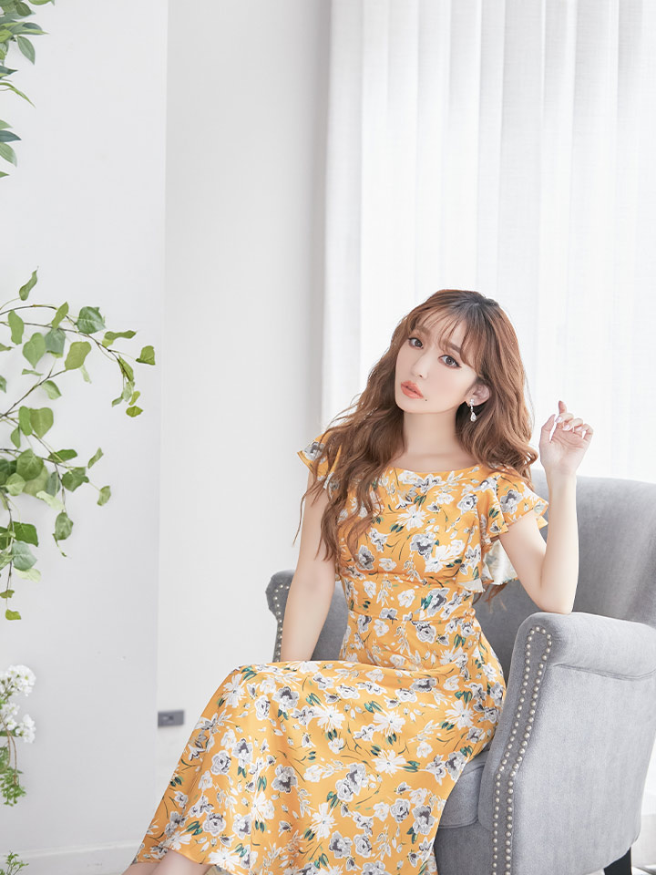 XS-Lサイズあり 【GINZA COUTURE/銀座クチュール】フラワープリント