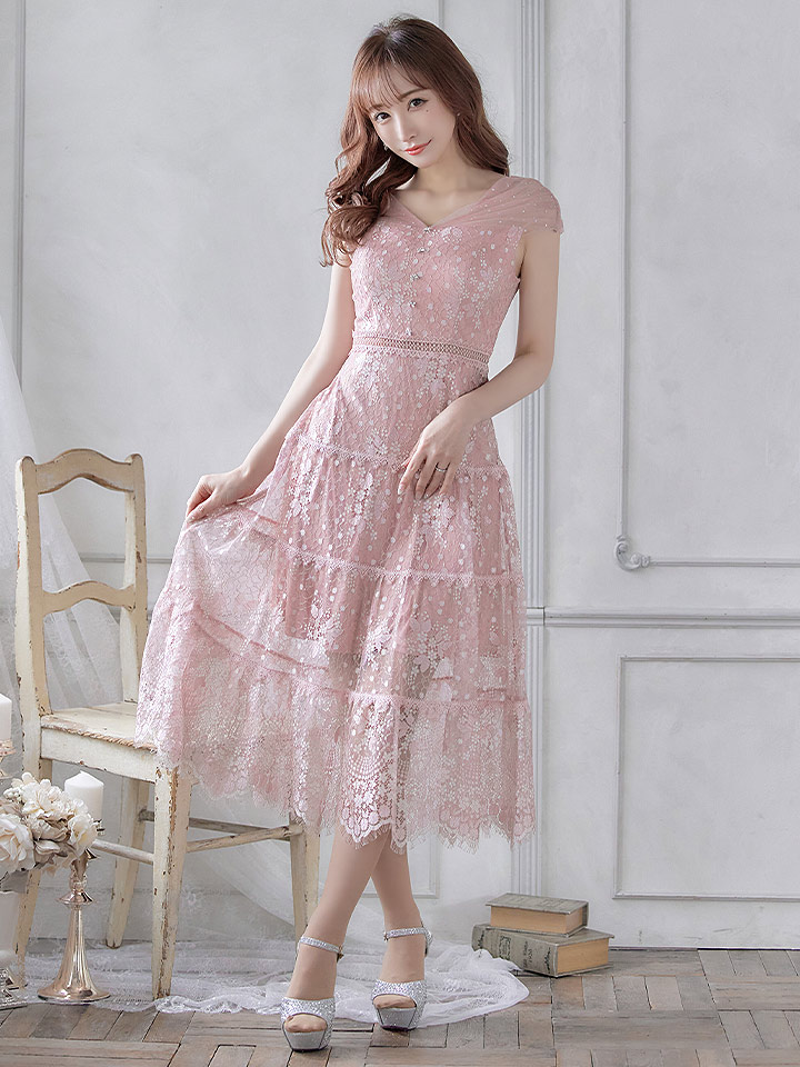 XS-Lサイズあり【SETTAN/セッタン】フラワーレース/ ドットチュール/ A