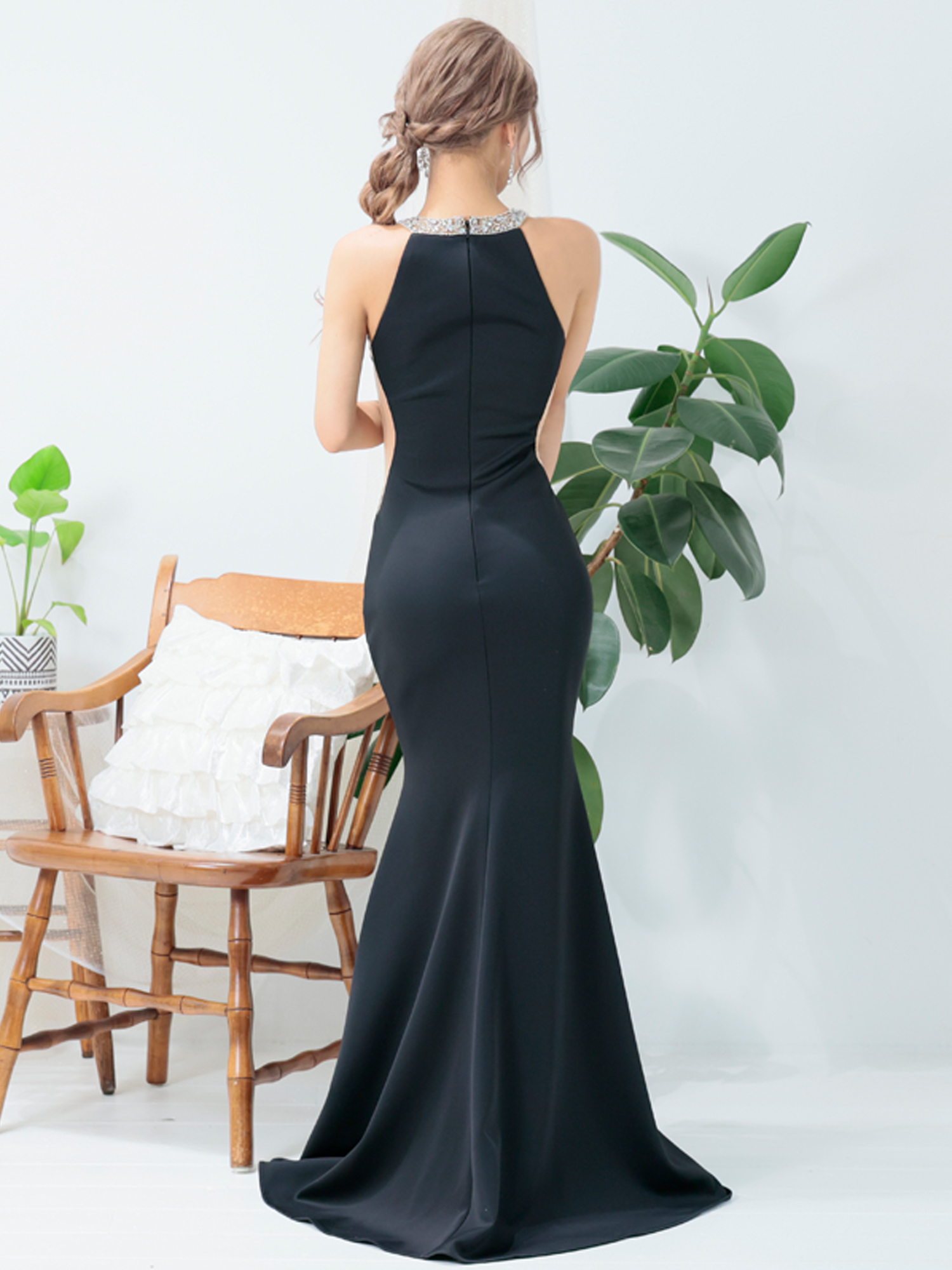 ANGEL R/エンジェルアール】ホルターネック/ バストカット/ ビジュー