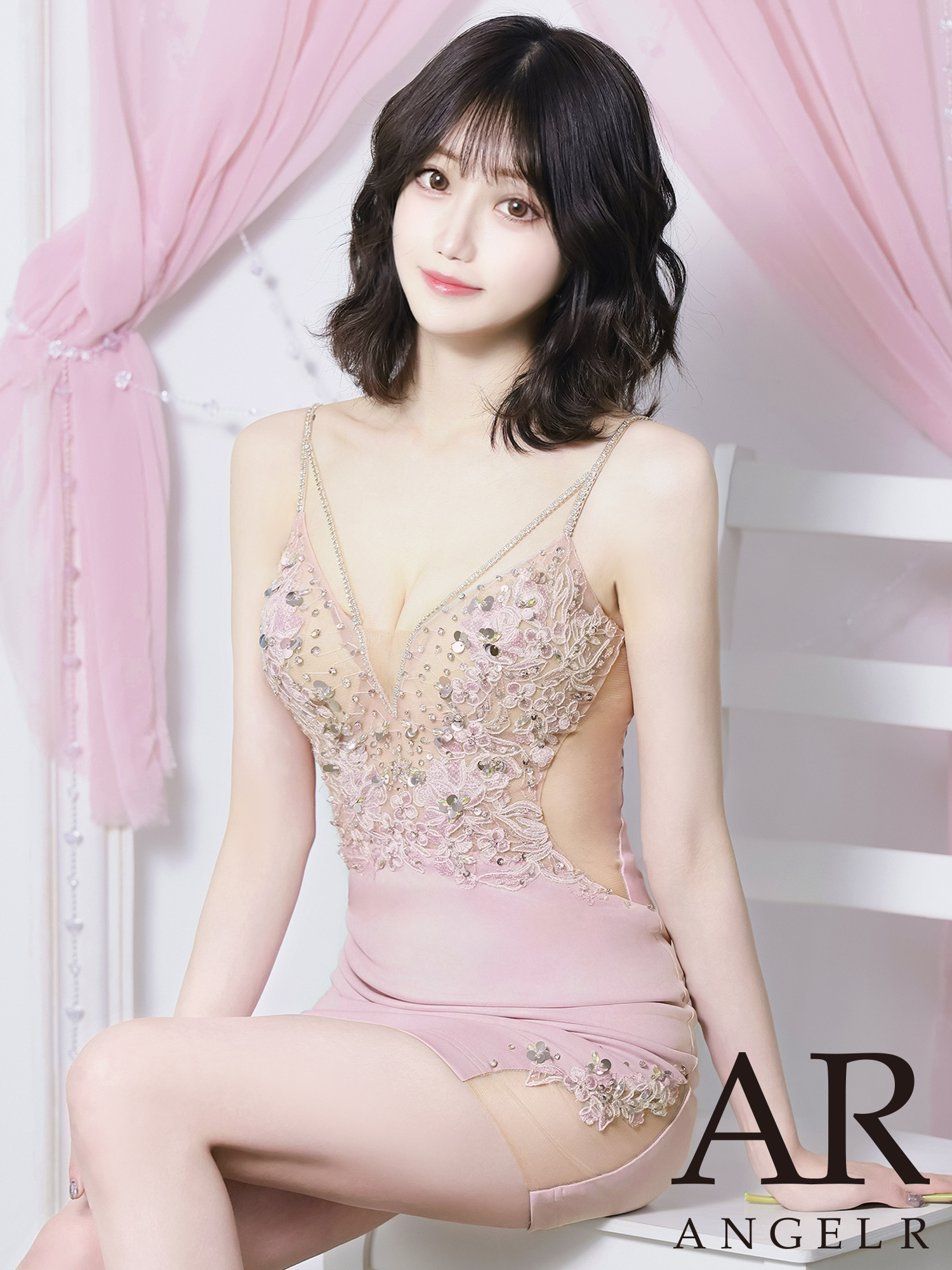 XSサイズあり【ANGEL R/エンジェルアール】フロントビジュー/ レース