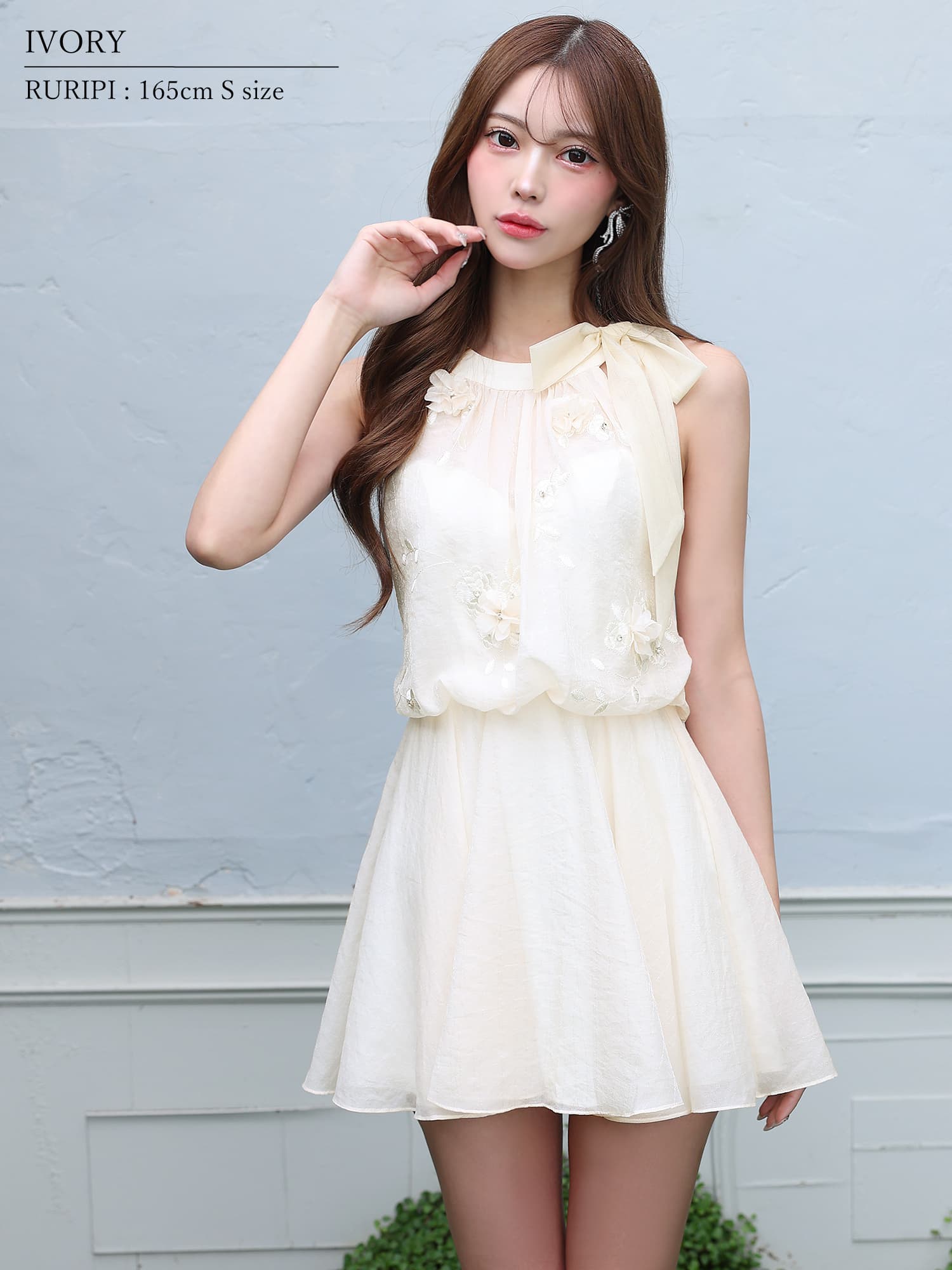 XSサイズあり【ANGEL R/エンジェルアール】ネックリボン/ フラワー