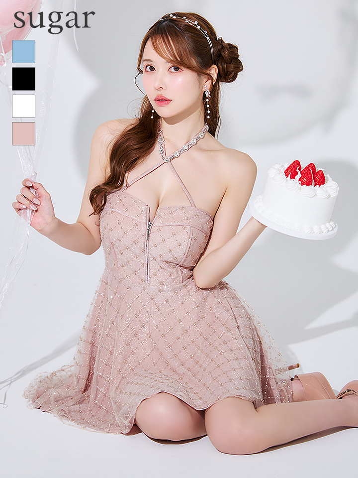 XSサイズあり【ROBE de FLEURS/ローブドフルール】ビジュー/ ホルター