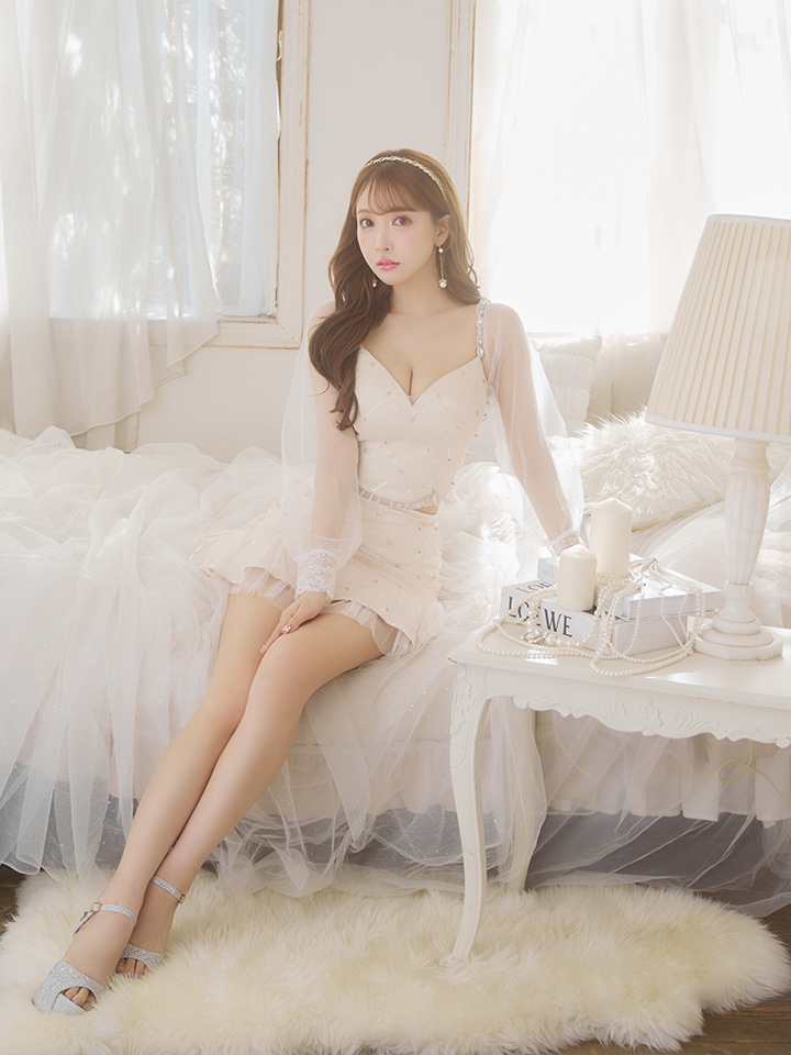 ローブドフルール ピンク ドレス セットアップ ローブドフルール