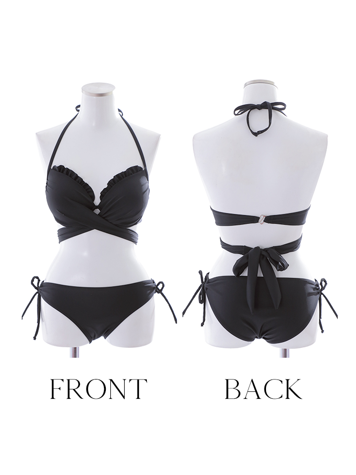即日発送】【ビキニ】【水着】ホルターネックハイウエストビキニ[FB01