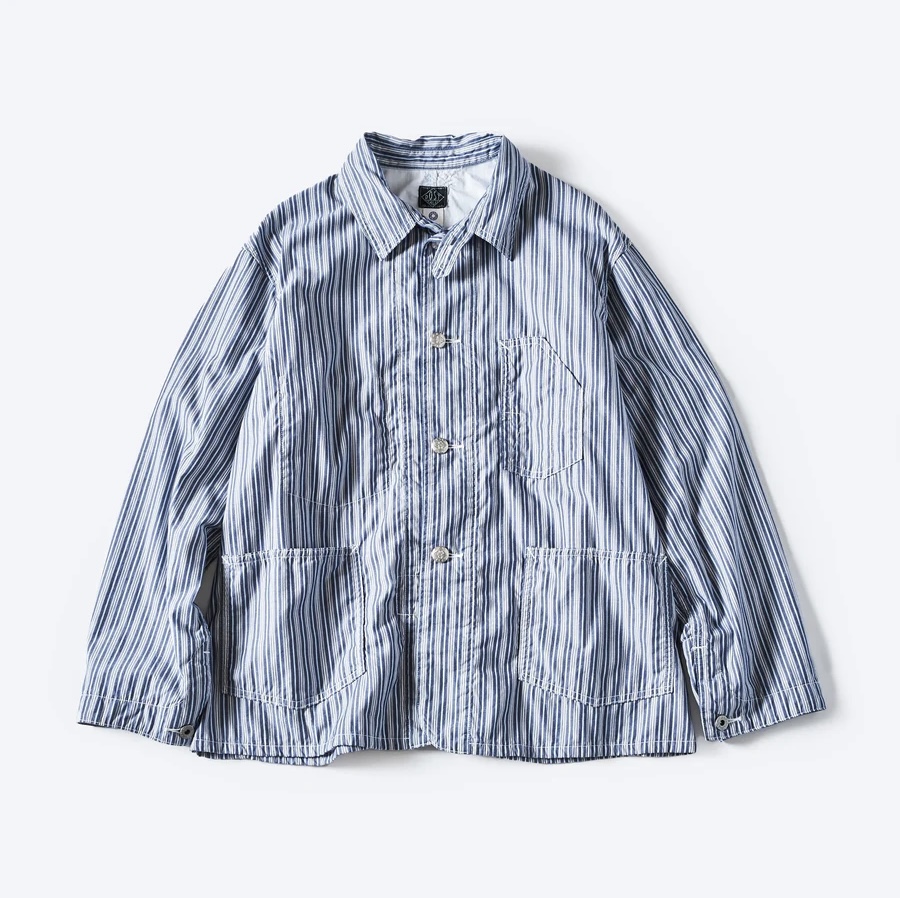 POST O'ALLS(ポストオーバーオールズ)Lined No.1 Jacket(stripe x