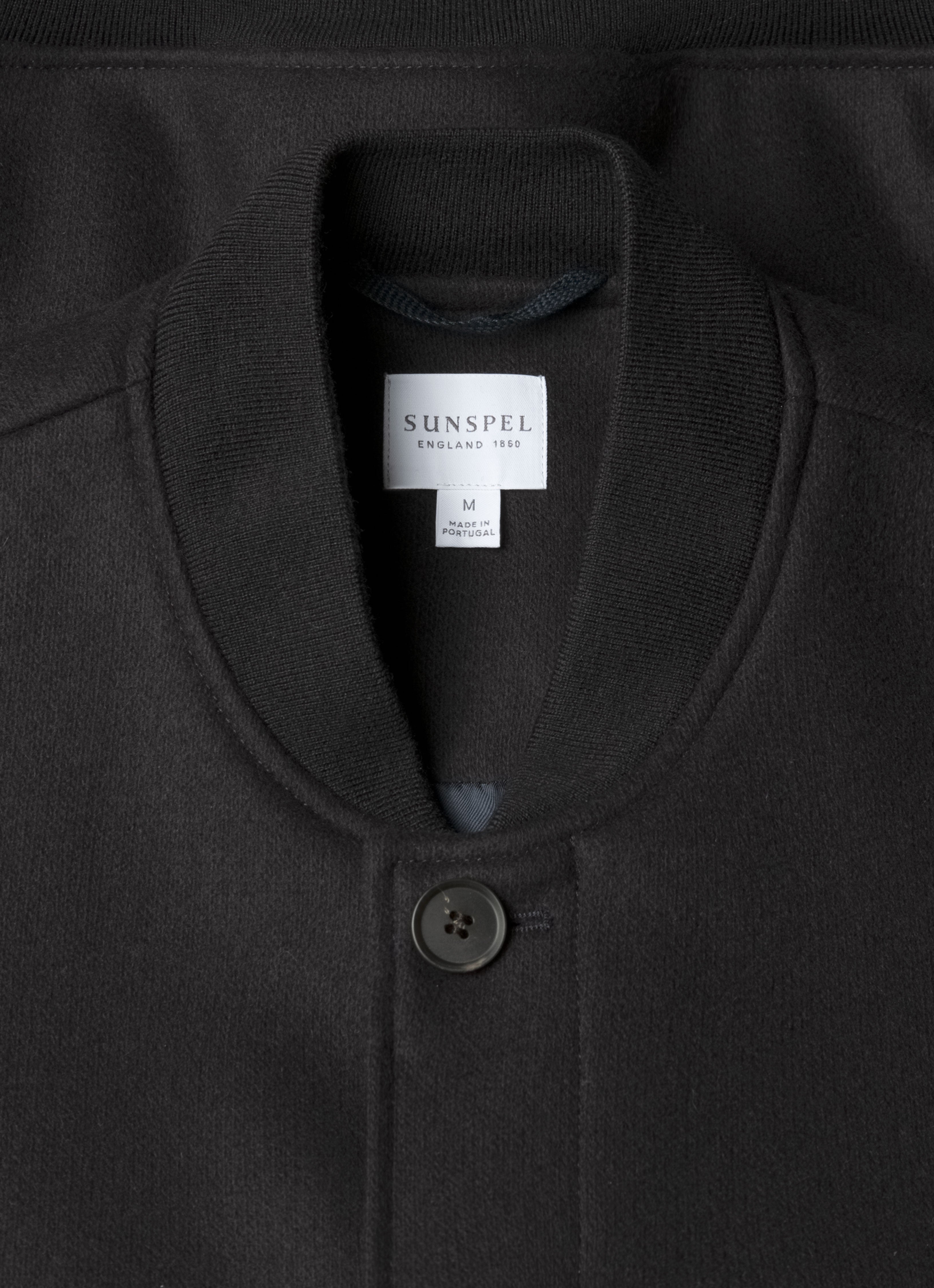 Men's Wool Bomber Jacket in Navy | Sunspel