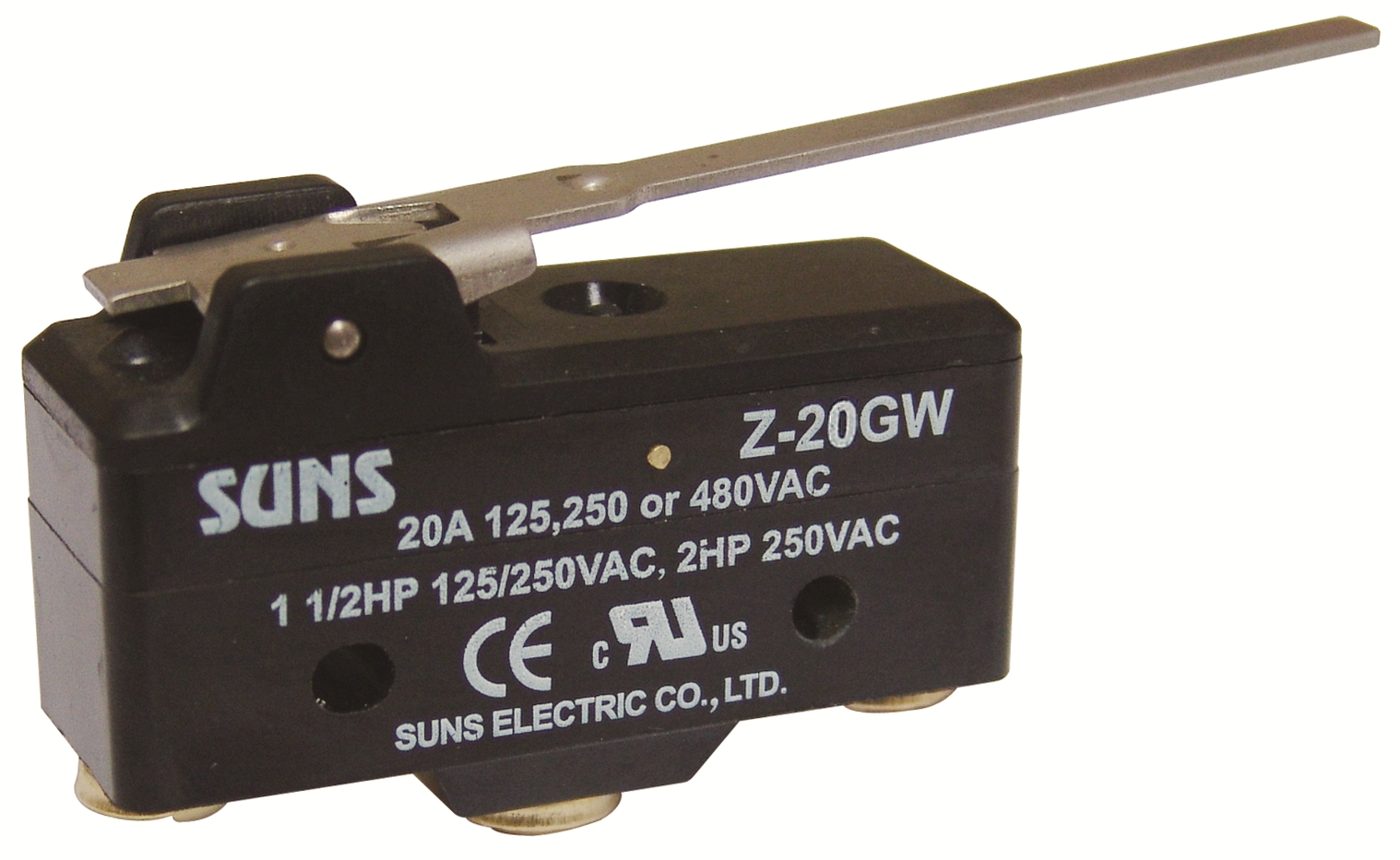 SUNS International Z-20GW Extended Lever 20A Micro Switch