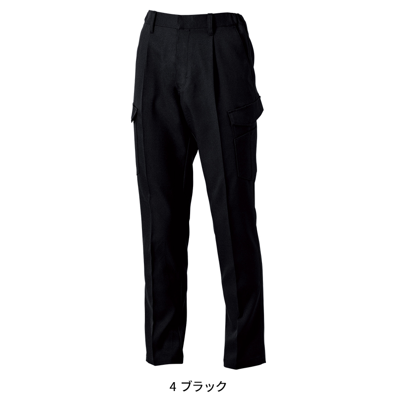 作業ズボン カーゴパンツ(ワンタック・脇ゴム) 桑和SOWA 9522-08【サン