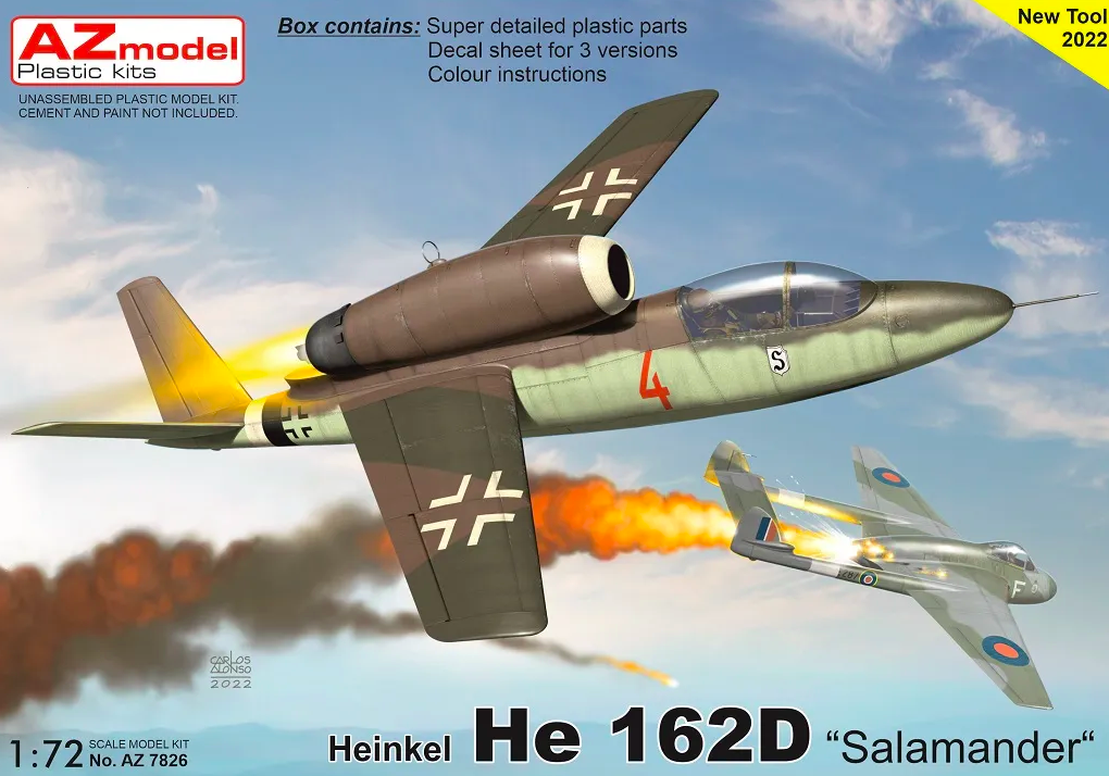 Heinkel He 162D Salamander AZ-Model 7826