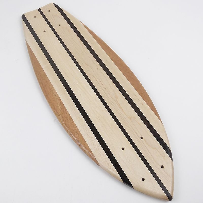 スケートボード用デッキ通販 22インチ無垢材組木ミニクルーザー