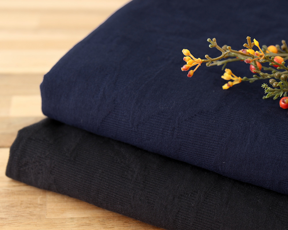 ふくれ織りジャガードのコットンファブリック Marthe [M便 1/2]の通販