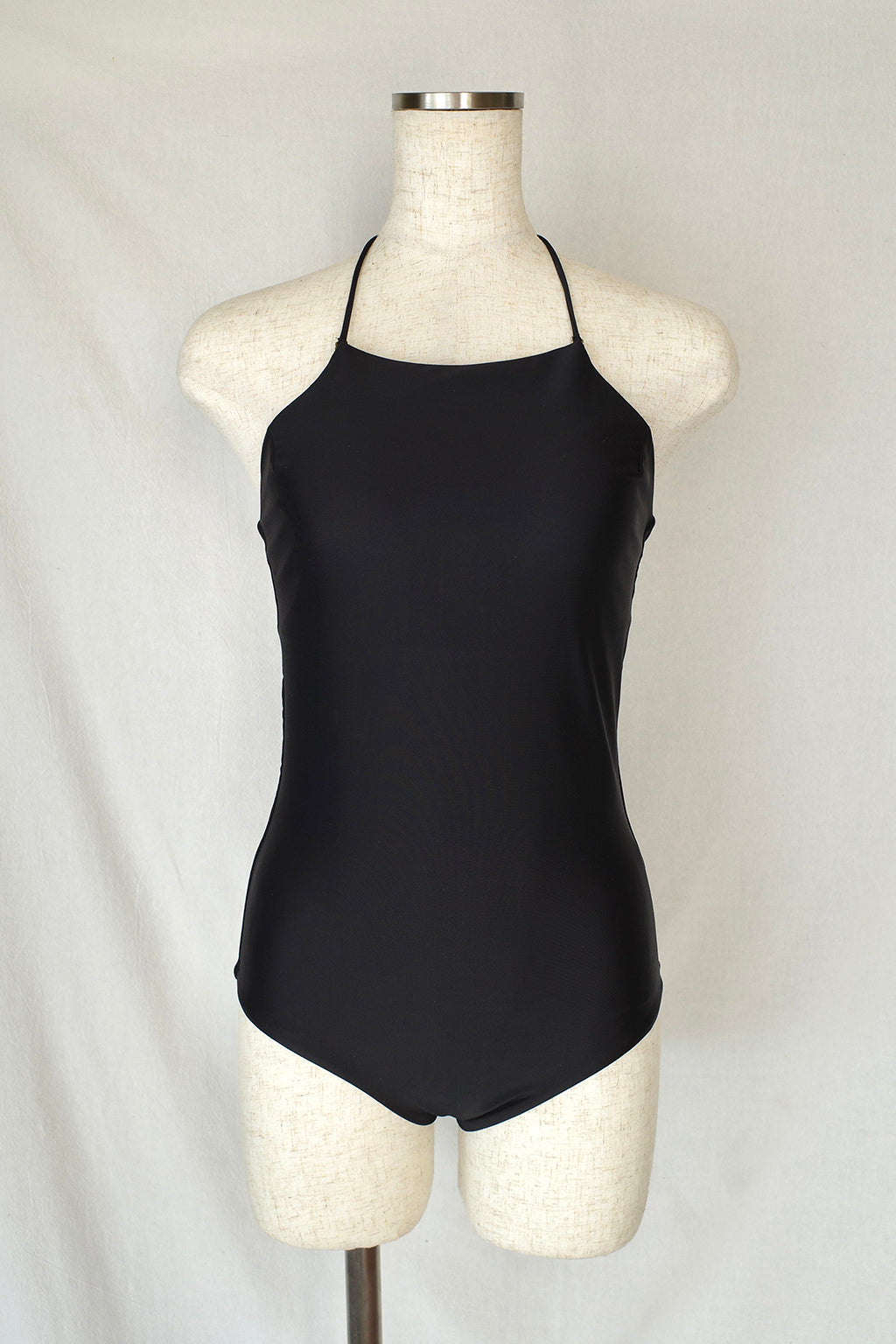 バックオープンワンピース 大人シンプル 無地 ボディースーツ 水着