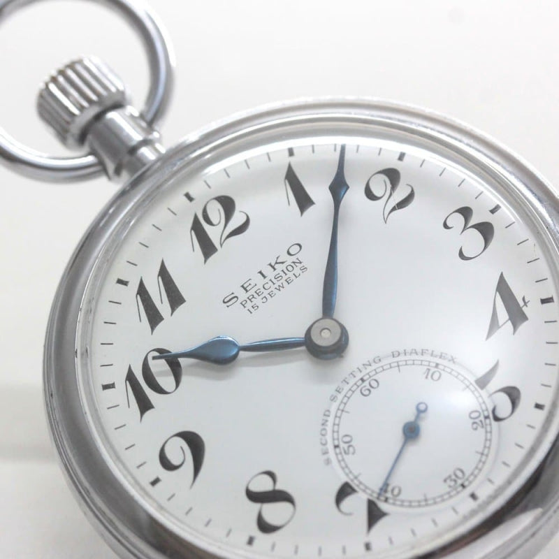 昭和39年の19セイコー鉄道時計/15石/秒針止め機能/絶版時計