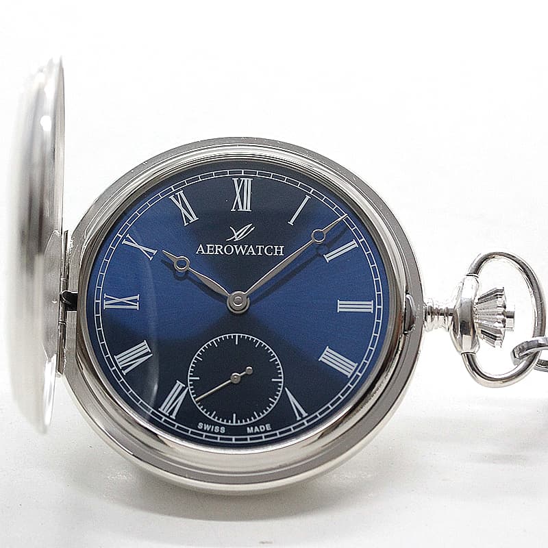 アエロ（AERO）/銀仕上げ/55645AG05/手巻き式 懐中時計 – 正美堂時計店