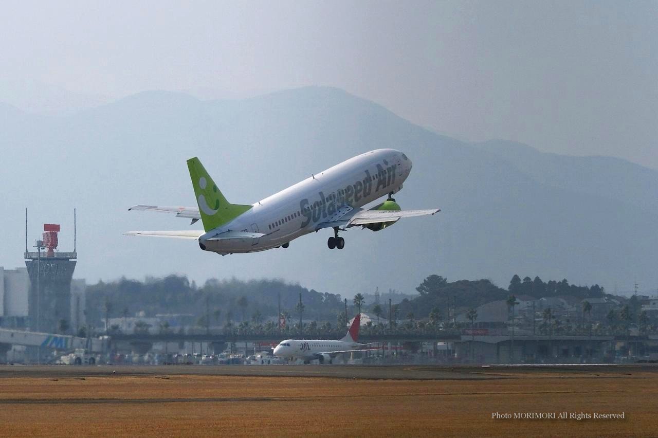 ソラシドエア航空機 JA801Xの写真｜B737-800｜宮崎空港初フライト