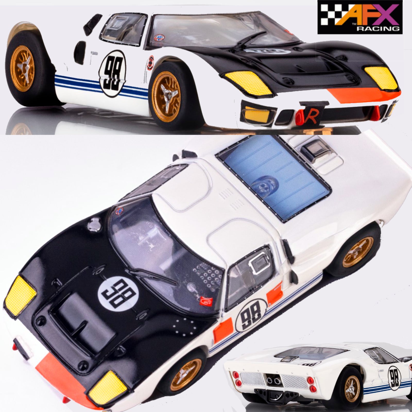 AFX 22059 Ford GT40 Mark II #98 Ken Miles 1966 Daytona Winner HO