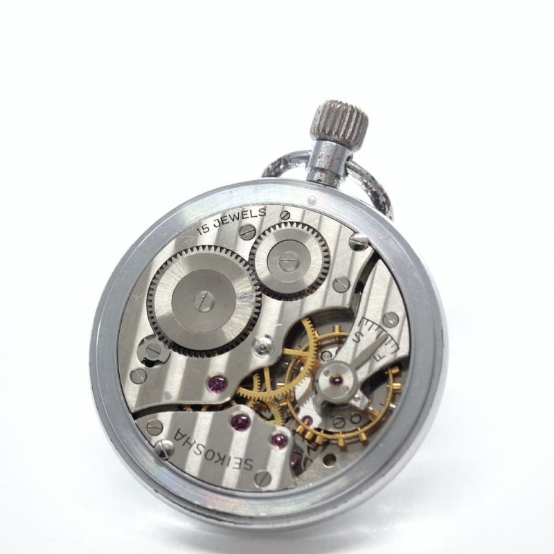 昭和42年の19セイコー鉄道時計/15石/秒針止め機能/絶版時計