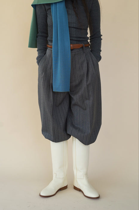 CRISTASEYA LEATHER CAVALIERE BOOTS – PORT