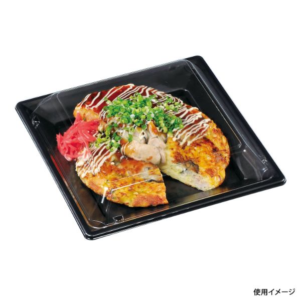 軽食容器 福皿 21H黒 福助工業 | テイクアウト容器の通販サイト【容器