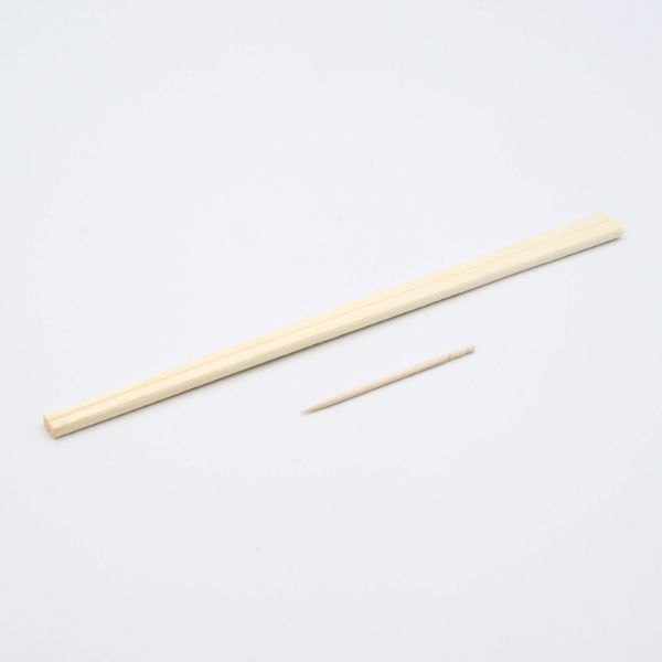 紙完封箸 未晒無地 楊枝入 白楊元禄8寸 マスキ | テイクアウト容器の