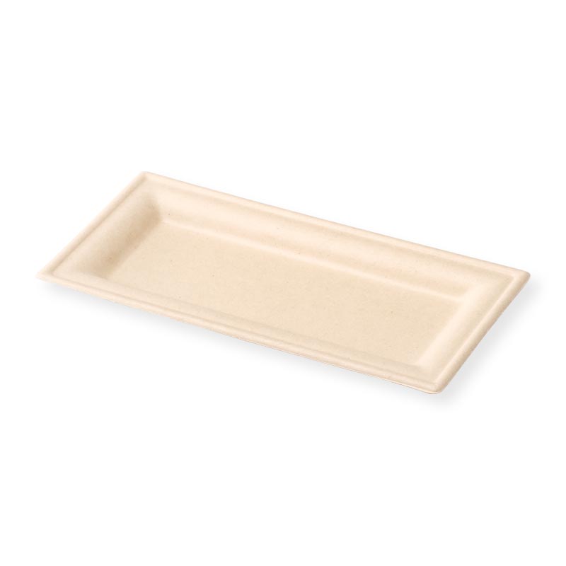 紙皿 ムギ＆タケスクエアプレート 16cm アヅミ産業 | テイクアウト容器