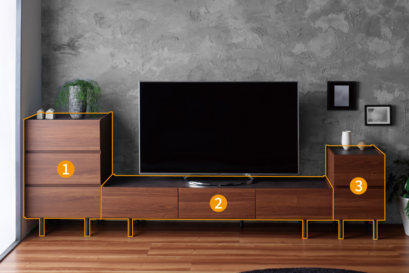 テレビボード・テレビ台 WV シリーズ | 家具・インテリアの【パモウナ