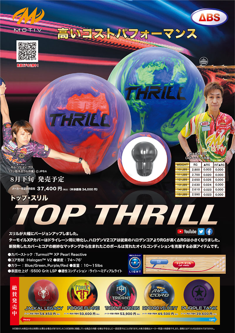 モーティブ トップスリル ブルーグリーン (PARKLANES PRO SHOP)