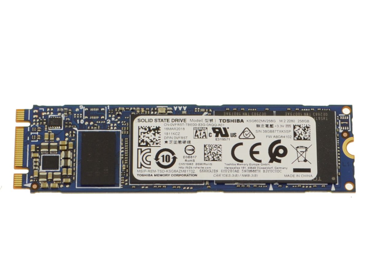 Toshiba 256GB SATA SSD M.2 2280 Card Hard Drive VFR5T
